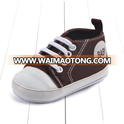 Classic canvas handmade baby shoes hot sale