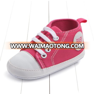 Classic Soft Sole Canvas Wholesale Baby Crib Shoes